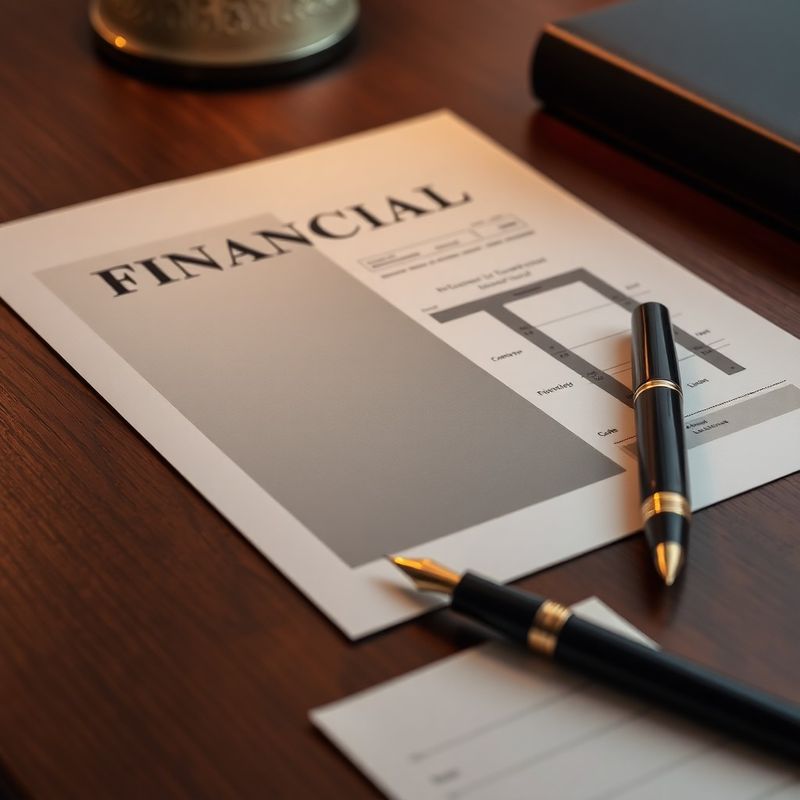 Document de planificare financiară pe un birou din nuc, cu stilou fountain alături